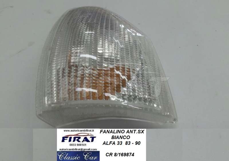 FANALINO A112 82 - 85 ANT.DX E SX BIANCO